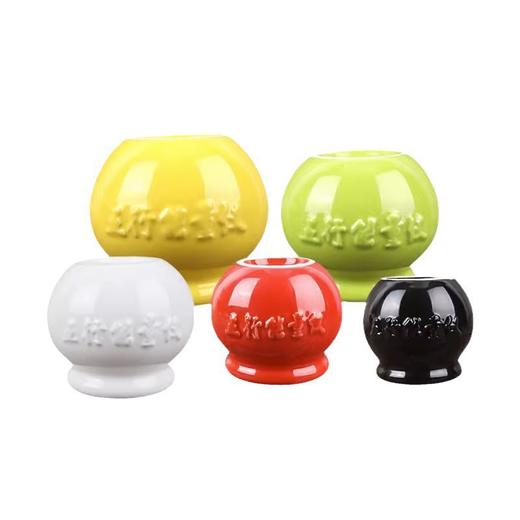 加厚防爆五行能量罐陶瓷拔罐器拔火罐美容院凹底火疗罐单个大号罐 商品图4