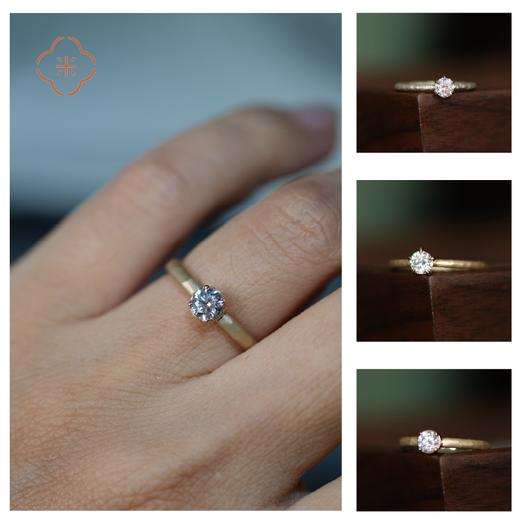 米马饰物培育钻石 寂寞的金 安静的银 低调优雅实验室钻10K金的温柔 商品图1