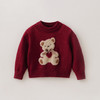 马克珍妮女童玩偶小熊针织红毛衣2025年冬装新款551891 商品缩略图1