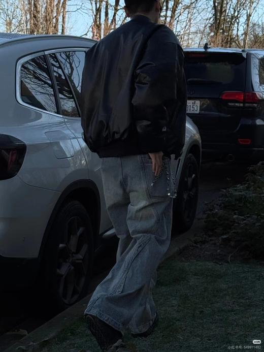 D120214邓紫棋同款2025秋冬蛋白皮棉服男女同款面包服 商品图6