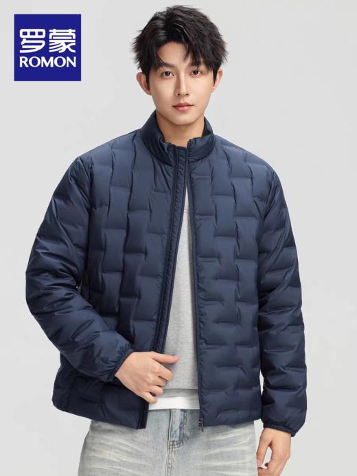 罗蒙轻暖系90白鸭绒羽绒服 男士短款2025新款冬季薄款便携保暖轻便秋冬装外套2519 商品图2