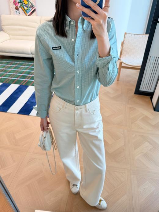 缪缪 新款 绿格纹衬衫(MM) 商品图7