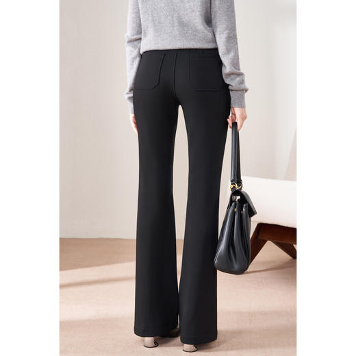 米思阳封神裤【四面弹】【加厚绒】【百搭王】轻暖显瘦百搭微喇裤 2525冬季新款加绒保暖微喇休闲裤5327 商品图4