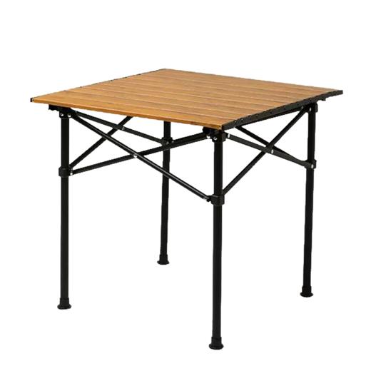驿客露营蛋卷折叠桌（木色方桌）EKH-9022 商品图3
