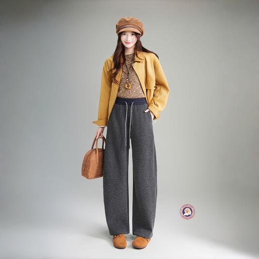 过冬神裤【Confident Goose加绒弯刀裤】腿粗  ⁢胯宽全藏住 腰头撞色+‏抽绳设计 加绒加厚 软糯亲肤#L 商品图3