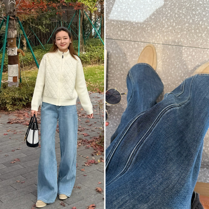 2512103   冬款❄️一体绒 加绒 2色牛仔裤