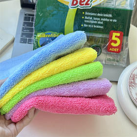 Clean&Fun 抹布抹布5条|菜粉满屏好评！出口级别品质，搞卫生有它省心！