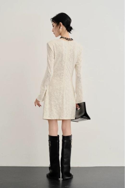 SIA SAYLOR 法式洋气设计感提花显瘦连衣裙 21578 商品图4