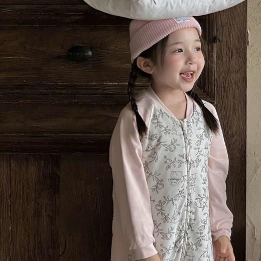 蕾蒂巴蒂 儿童恒温单导睡袋 宝宝防踢被神器 秋冬男女童连体加厚保暖分腿睡衣童装 商品图3