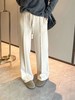 D120237秋冬季加绒松紧抽绳高腰糯米裤女款长裤 商品缩略图0