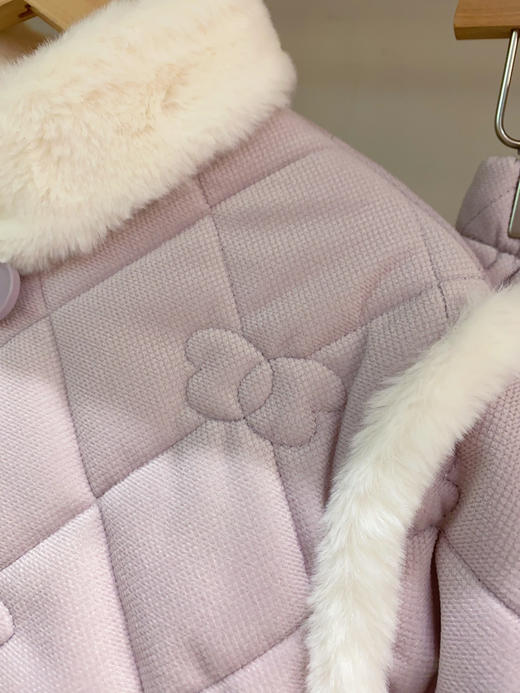 松植屋冬季女款加绒睡衣套装三层夹棉加厚保暖家居服可外穿棉袄 商品图9