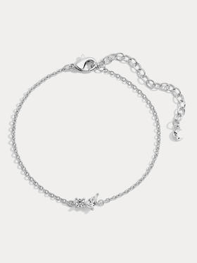 订购8周到｜Lili Claspe-Bryn-布林 银色 锆石 手链［美国设计师］