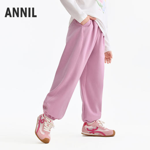 男女童全腰针织单裤春季新款安奈儿童装EM616548 商品图2