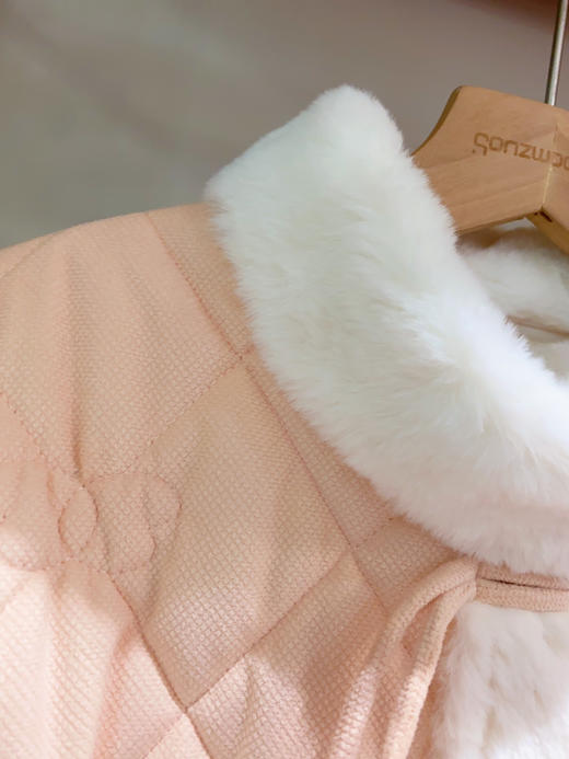 松植屋冬季女款加绒睡衣套装三层夹棉加厚保暖家居服可外穿棉袄 商品图13