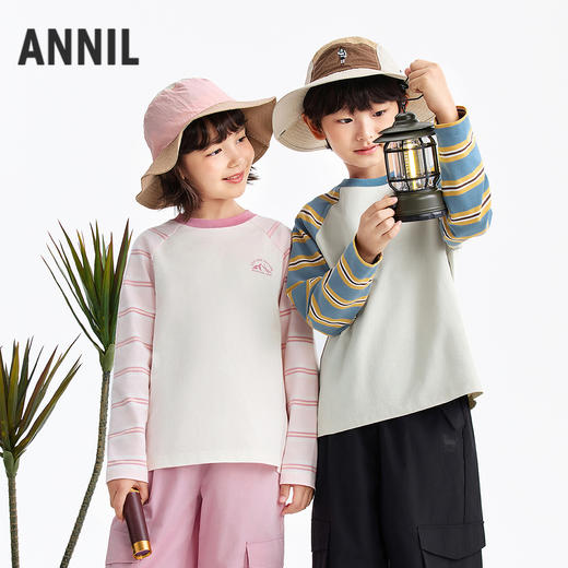 男女童圆领长袖针织衫春季新款安奈儿童装EM611567 商品图2