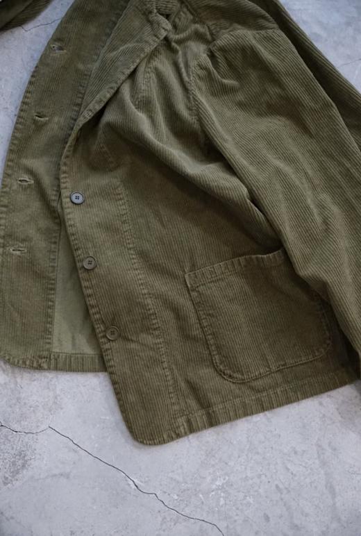 Manuelle guibal复古绿灯芯绒休闲西装 商品图12