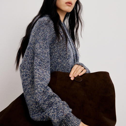 【商场同款】麦檬冬简约花色休闲连帽套头毛衫4GA233161 商品图2