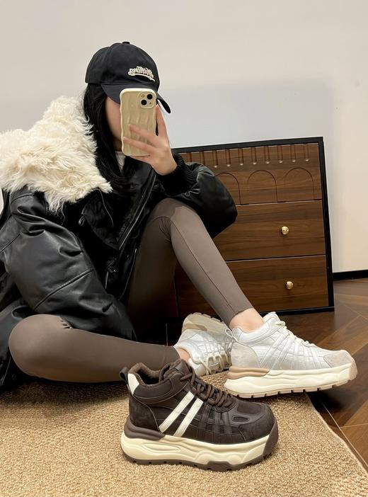 【冬日必备运动鞋】JEHURFIE纪华菲高品质‼️小个子姐妹必入！超轻舒适高帮休闲鞋🔥及颜值与舒适度与一身‼️😀AB25597-1 商品图2