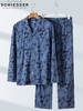 【棉莫双面布套装】SCHIESSER铂雅棉莫双面布开胸睡衣套装 上50%棉 50%莫代尔丝光双面布 180克 99/25616H 商品缩略图3