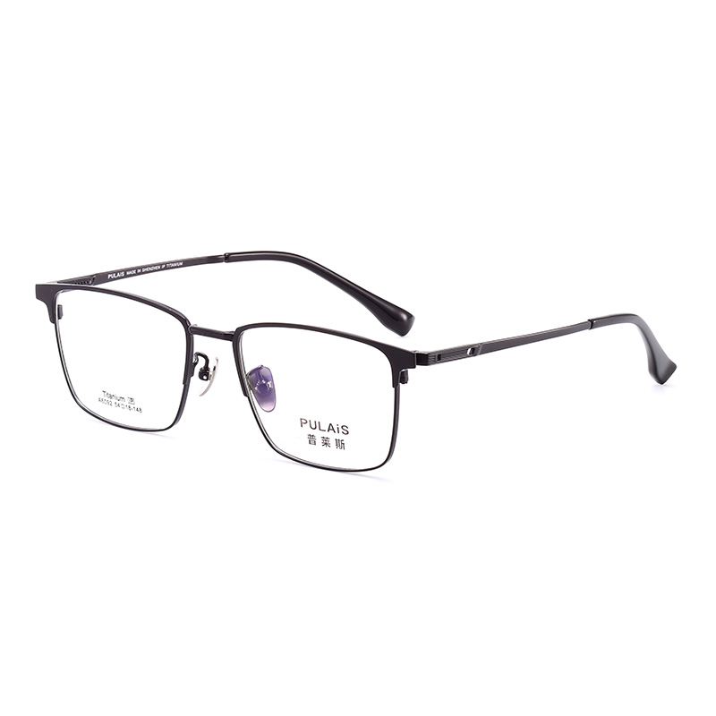 普莱斯光学镜框A6092 经典全框 半钛材质 舒适鼻托 稳固桩头 商务休闲 三色可选
