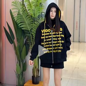 NC连帽撞色字母卫衣式外套51010（黑）冬季154011260321