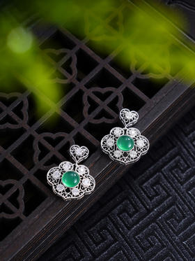 子佩集S925银【锁清梦】耳钉【AJ01352】纯银时尚2412