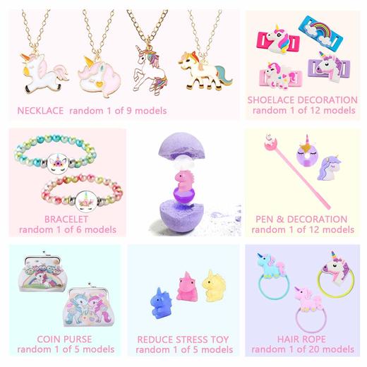 Angelland 儿童沐浴泡澡球套装 内含惊喜独角兽玩具 天然水果香 安全成分 商品图7