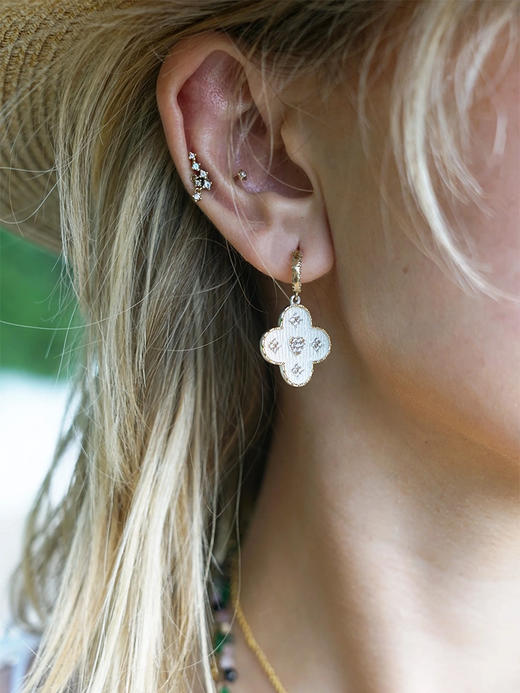 瑕疵·北京仓｜Diaperis Paris-VARESE-瓦雷泽 银色 锆石 耳环［法国设计师］ 商品图2