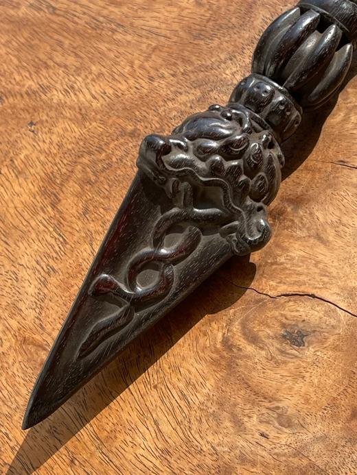 小叶紫檀雕密宗法器金刚橛，顺丰包邮 商品图1