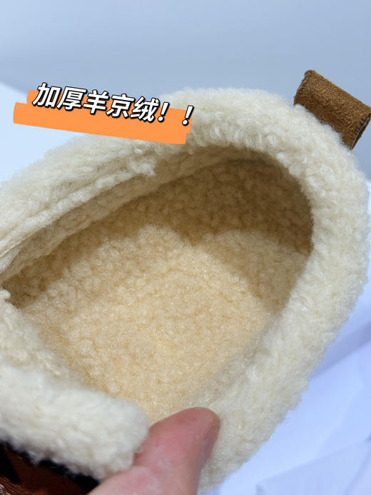 直发 百丽同款【花生吐司勃肯鞋】 厚款羊京绒高保暖雪地靴 商品图3