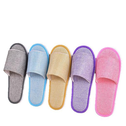 一次性拖鞋半包亚麻夏季款独立包装加厚防滑美容院民宿用酒店用品 商品图4