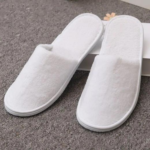 加厚酒店一次性拖鞋珊瑚绒星级酒店美容院会所客房专用拖鞋批发 商品图2