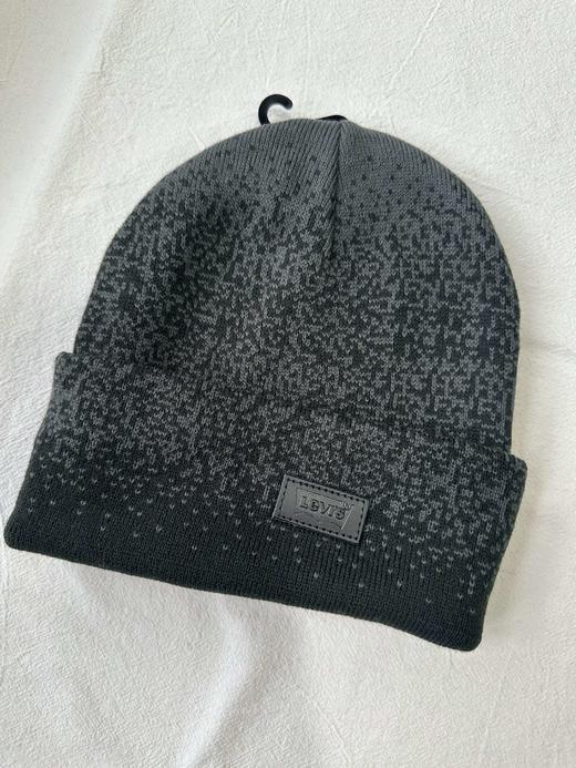 贝壳三 秋冬保暖护耳刺绣字母针织帽翻边情侣款毛线帽C120303 商品图1