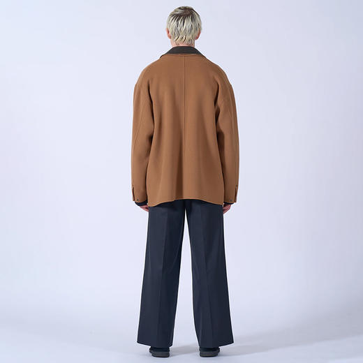 YOKE River Melton Coverall Jacket 皮领羊绒羊毛混纺大衣外套 商品图2