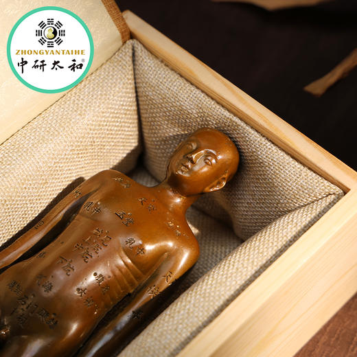 黄铜针灸穴位铜人全身穴位经络模型大诊所药店装饰扎针中医药医馆 商品图2