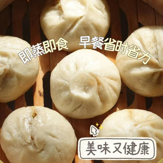【下单后48小时发货】河南 黑猪肉香菇老面小笼包子340g*3包（10个/包） 商品图2