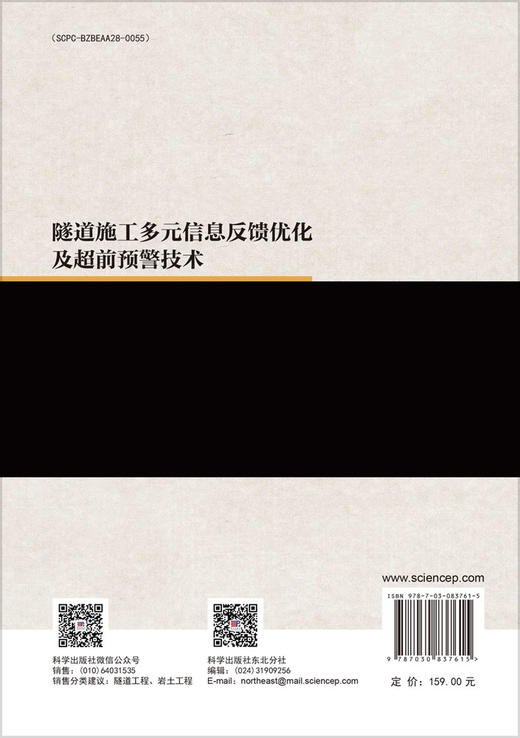 隧道施工多元信息反馈优化及超前预警技术 商品图1