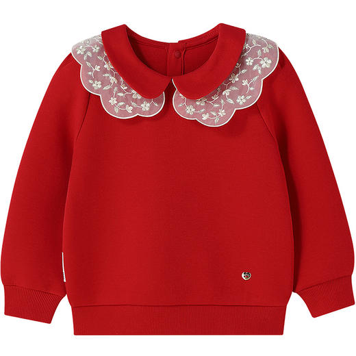 【实体店同款】女童翻领长袖卫衣春季新款安奈儿童装XG611003 商品图5