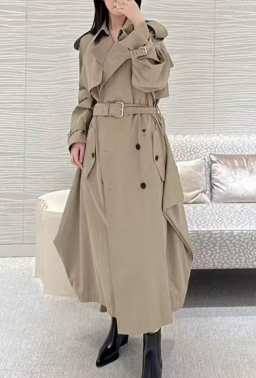 女款双排扣长款风衣外套zh010 商品图3