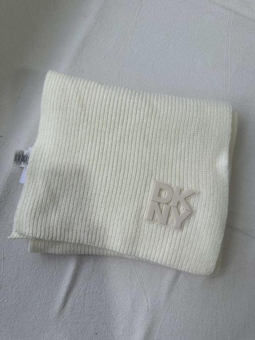 贝壳三 徽标字母纯色针织围巾简约百搭保暖防风围脖C120305 商品图7