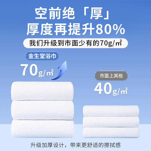 一次性浴巾毛巾套装独立包装加大超厚吸水宾馆民宿用酒店用品批发 商品图2
