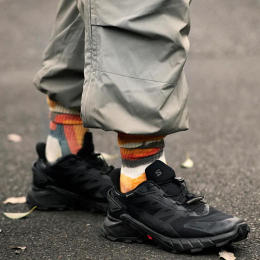 ROTOTO ALLROUNDER 日本奈良制美利奴羊毛扎染袜子 中筒袜 商品图0