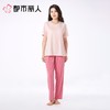 都市丽人女士睡衣家居服短袖短裤+长裤棉质三件套装LHC2K1 商品缩略图1