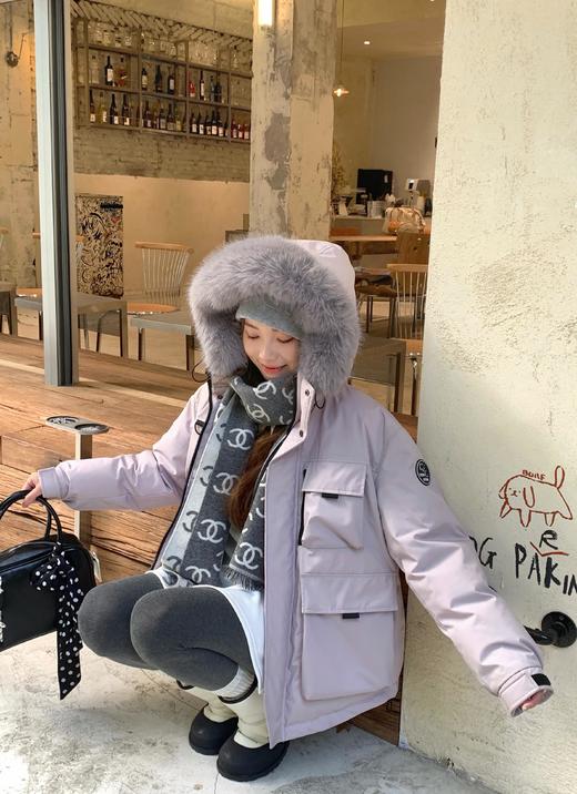 专柜流出小香限量熊猫双色100%羊绒围巾 商品图13