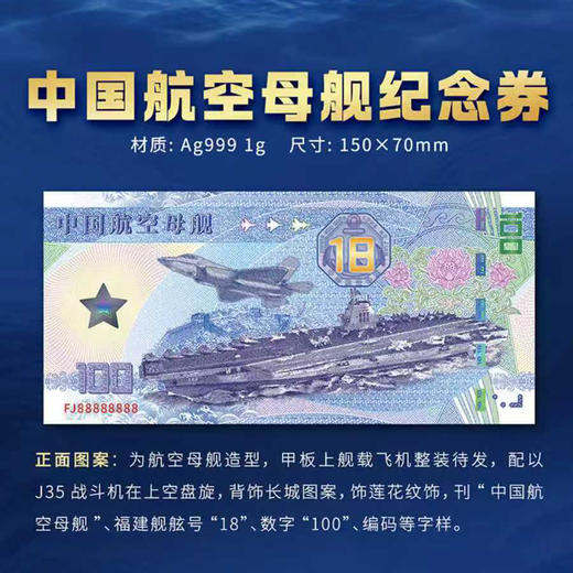 【中船文创 权威背书 领券下单 】中国航母纪念珍藏版套组航空母舰纪念章（模型按比例精细还原舰岛、甲板、舰载机等关键细节） 商品图4