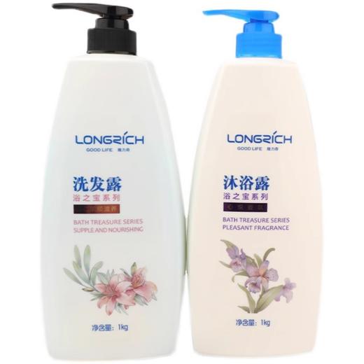 隆力奇大桶装洗发水沐浴露1kg浴场理发店洗发水控油蓬松持久留香 商品图4