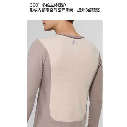 【秋冬新款保暖内衣套装】羽绒贴片秋衣秋裤 情侣护膝护肚 商品图1