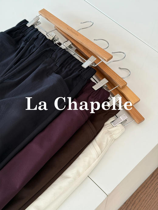 会员福利【梨形神裤】拉夏贝尔/La Chapelle版型超好~遮胯显瘦弯刀裤时尚百搭松紧腰工装风休闲长裤 商品图6