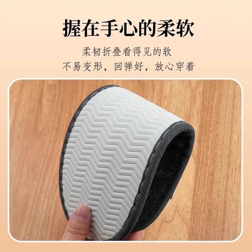 定制logo一次性拖鞋加厚亚麻防滑独立包装酒店美容院专用拖鞋批发 商品图3