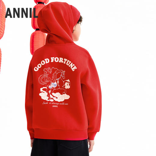 【实体店同款】男童带帽长袖卫衣春季新款安奈儿童装AB611012 商品图2
